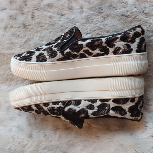 Topshop Leopard Print Canvas Slip On Streetwear Sneakers Shoes Women Size 6.5 - Picture 6 of 8